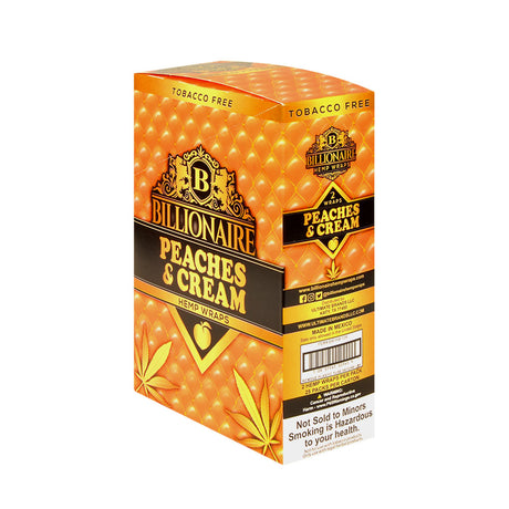 Billionaire Hemp Wraps Peaches & Cream 25 Packs of 2