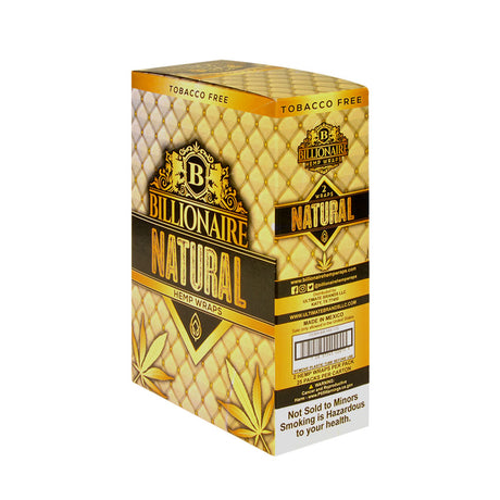 Billionaire Hemp Wraps Natural 25 Packs of 2