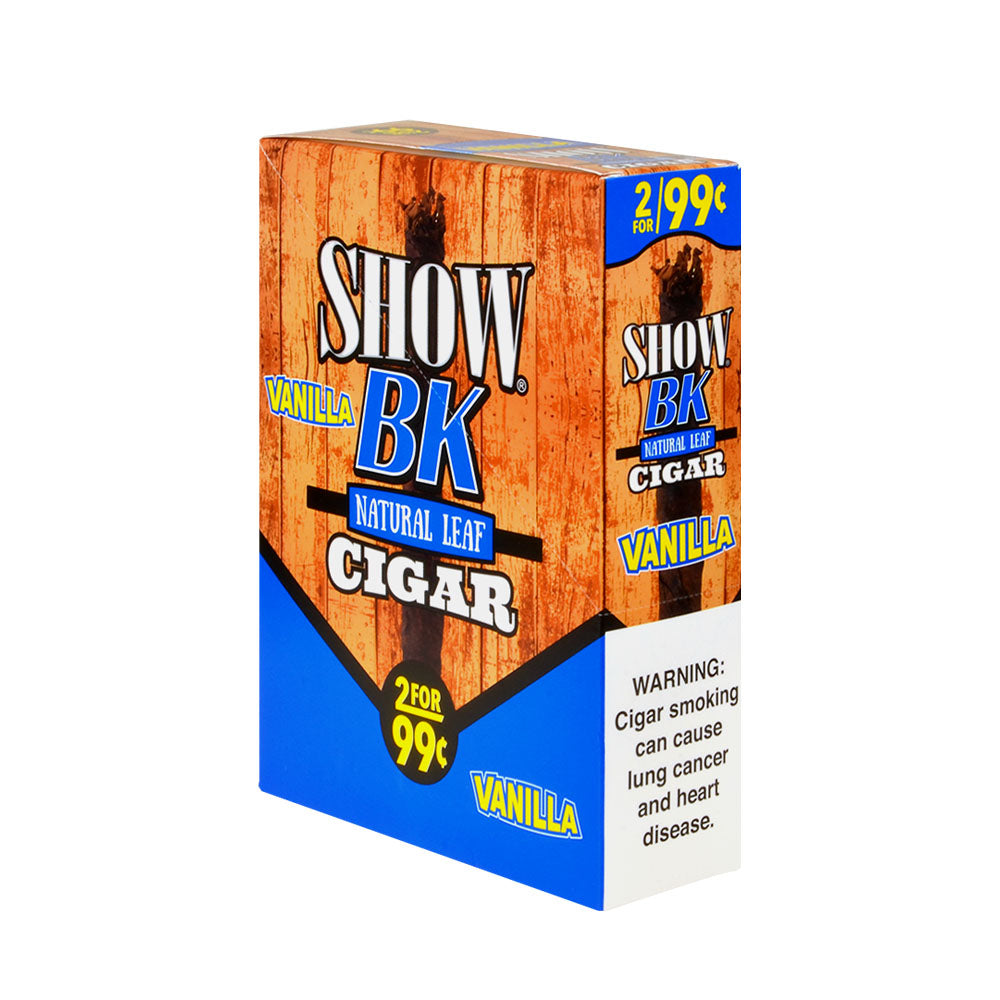 Show BK Cigarillos Vanilla 99c Pre-Priced 15 Packs of 2