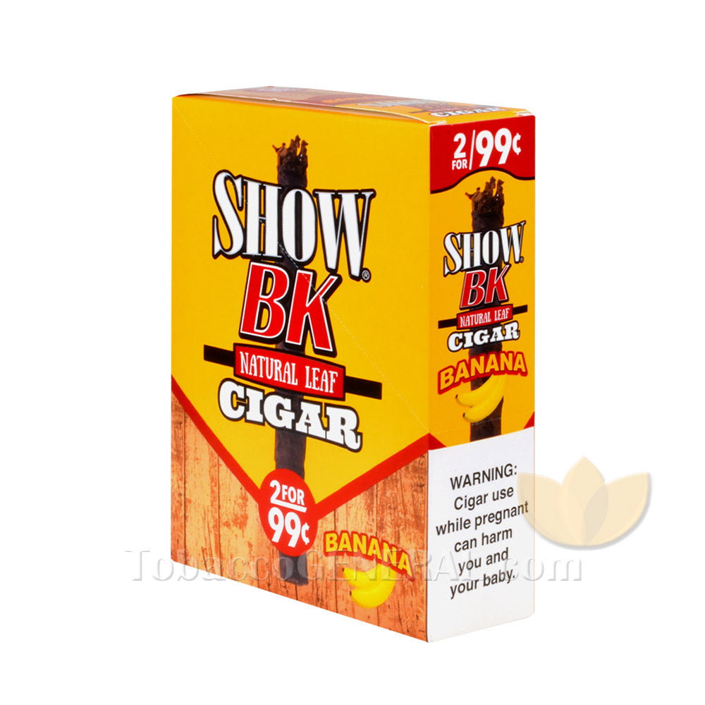 Show BK Cigarillos Banana 99c Pre-Priced 15 Packs of 2