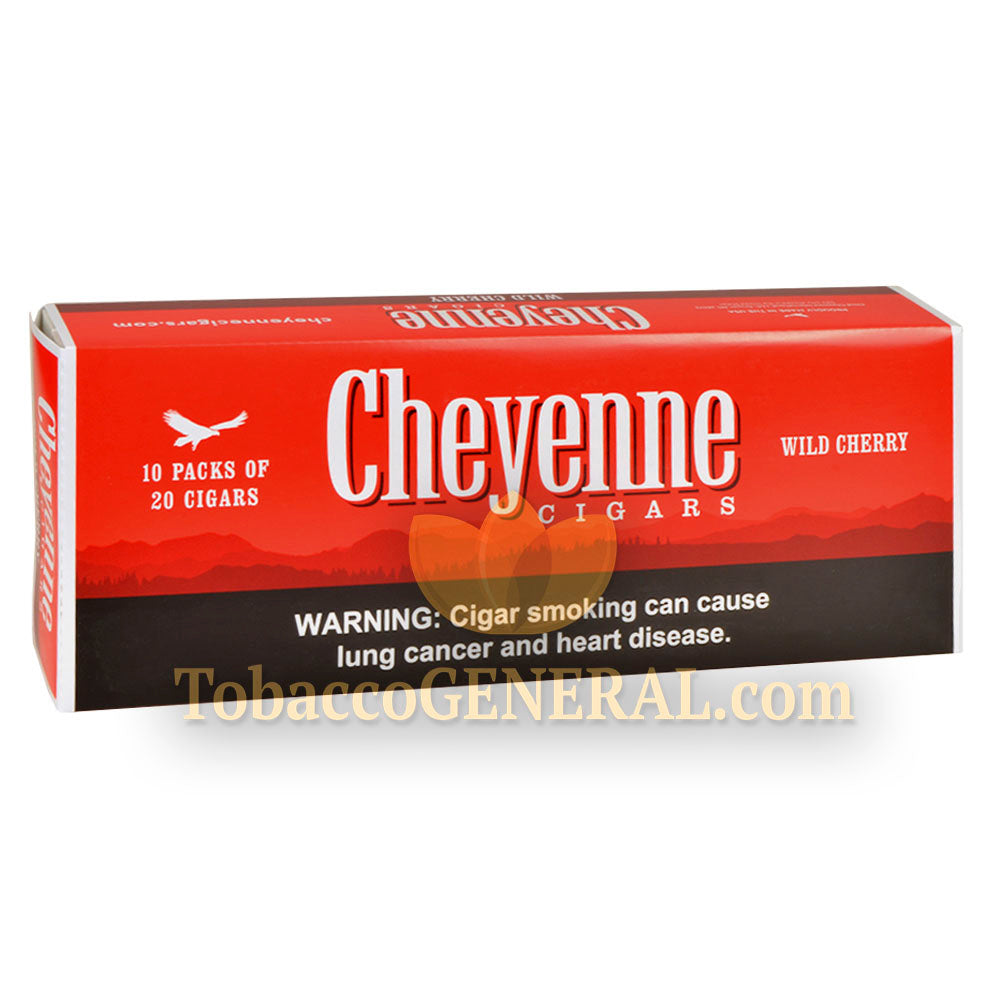 Cheyenne Wild Cherry Filtered Cigars 10 Packs of 20