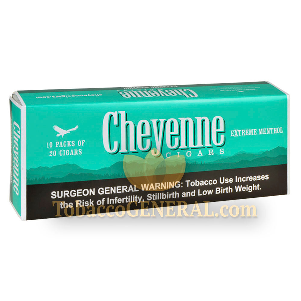 Cheyenne Extreme Menthol Filtered Cigars 10 Packs of 20