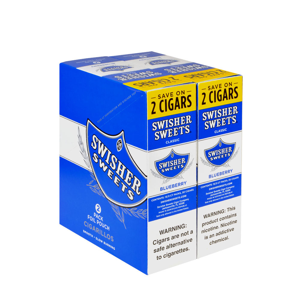 Swisher Sweets Blueberry Cigarillos 30 Packs of 2