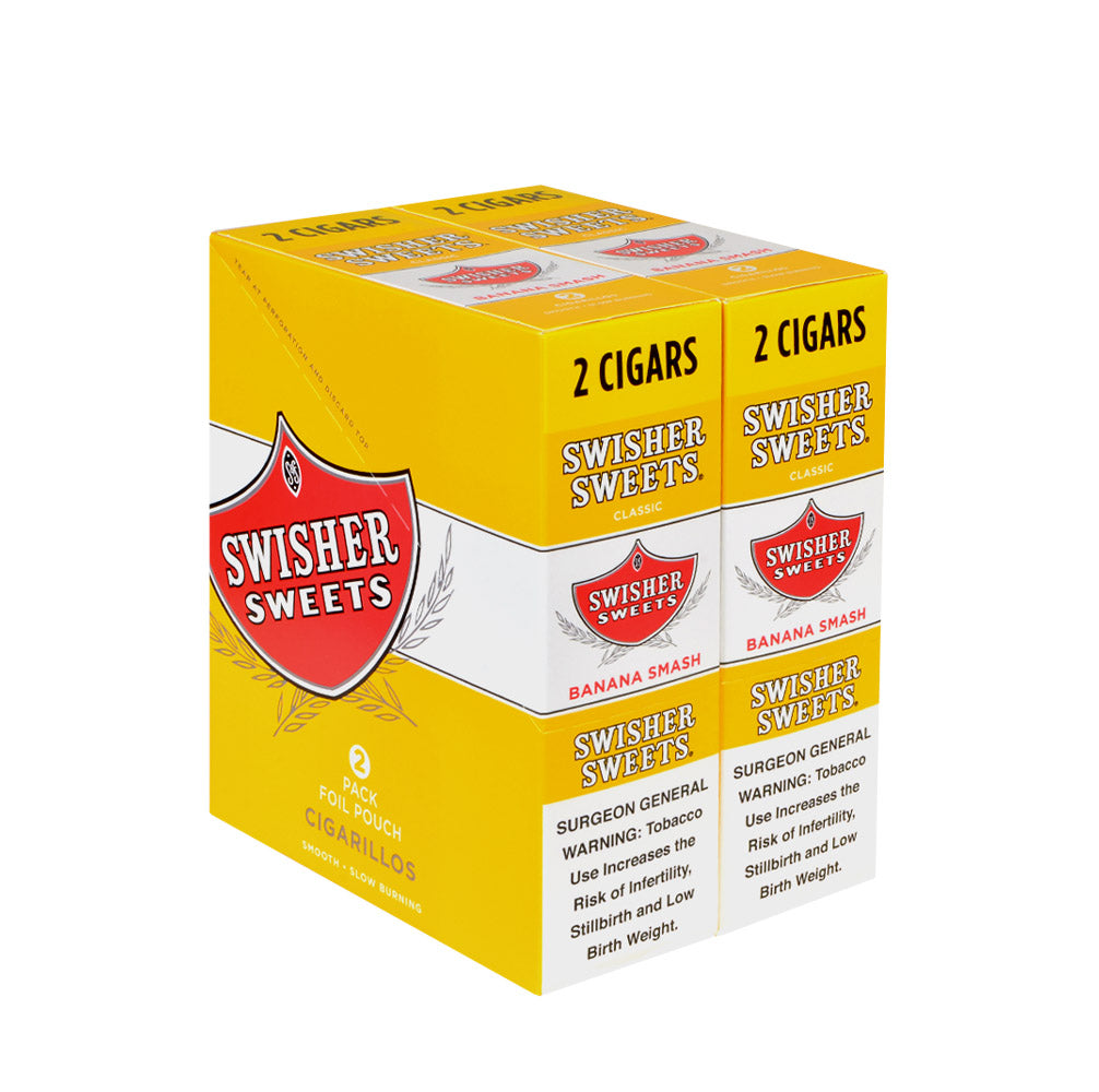 Swisher Sweets Banana Smash Cigarillos 30 Packs of 2