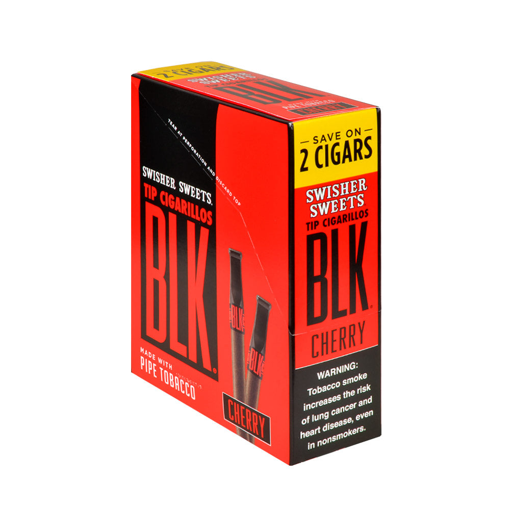 Swisher Sweets BLK Cherry Tip Cigarillos 15 Packs of 2 – Tobacco General