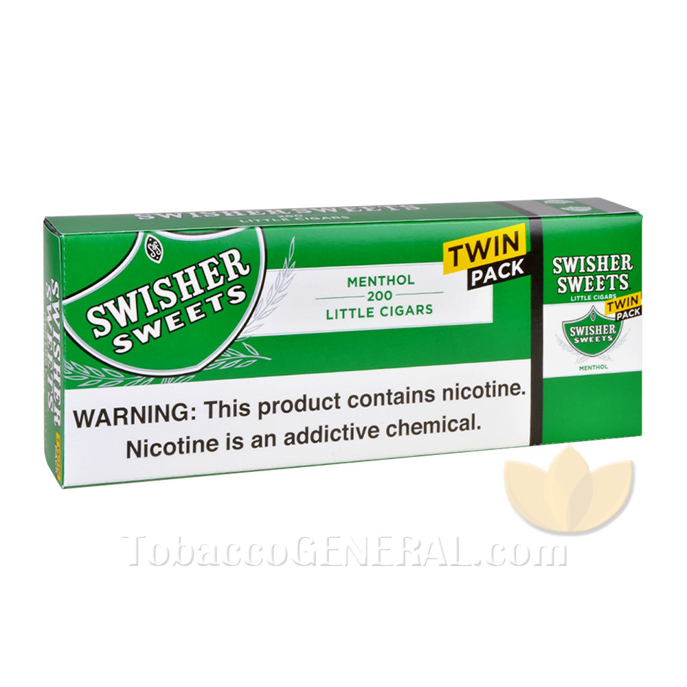 Swisher Sweets Menthol Filtered Cigars 100mm 5 Packs of 40