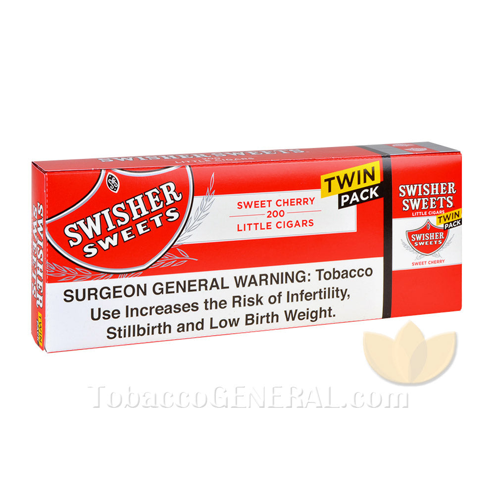 Swisher Sweets Sweet Cherry Filtered Cigars 100mm 5 Packs of 40