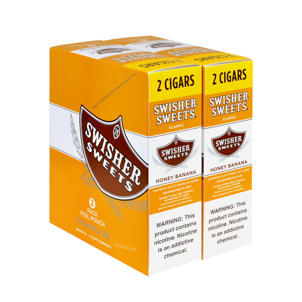 Swisher Sweets Honey Banana Cigarillos 30 Packs of 2