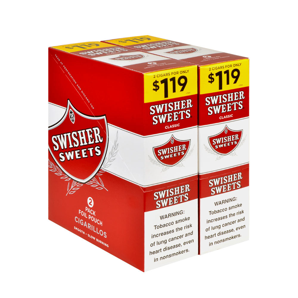 Swisher Sweets Regular Cigarillos 1.19 Pre-Priced 30 Packs of 2