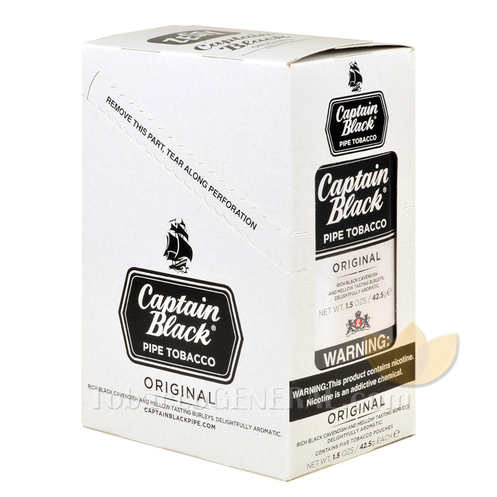 Captain Black Regular Pipe Tobacco 5 Pouches of 1.5 oz.