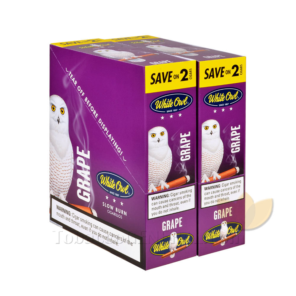 White Owl Cigarillos 30 Packs of 2 Cigars Grape