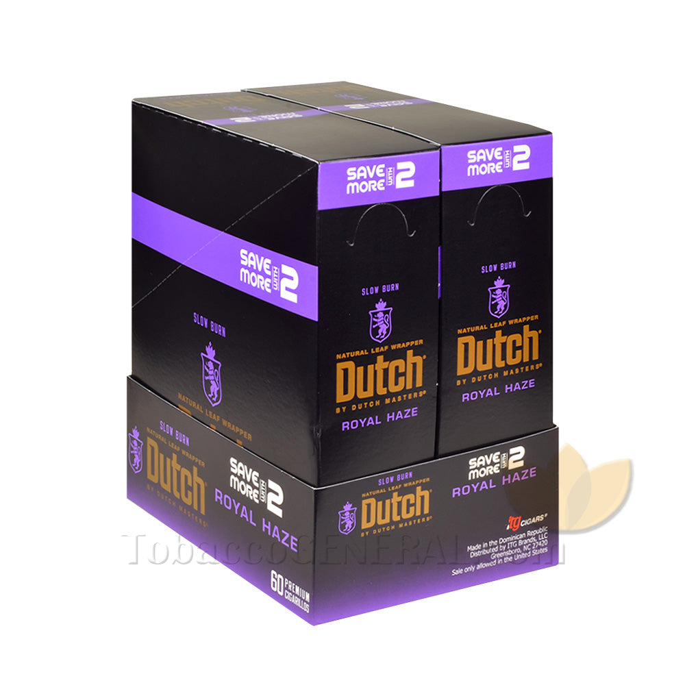 Dutch Masters Foil Fresh Royal Haze Cigarillos 30 Packs of 2