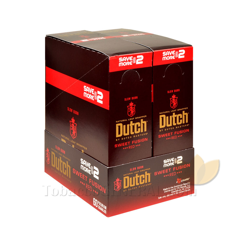 Dutch Masters Foil Fresh Sweet Fusion (Red) Cigarillos 30 Packs of 2