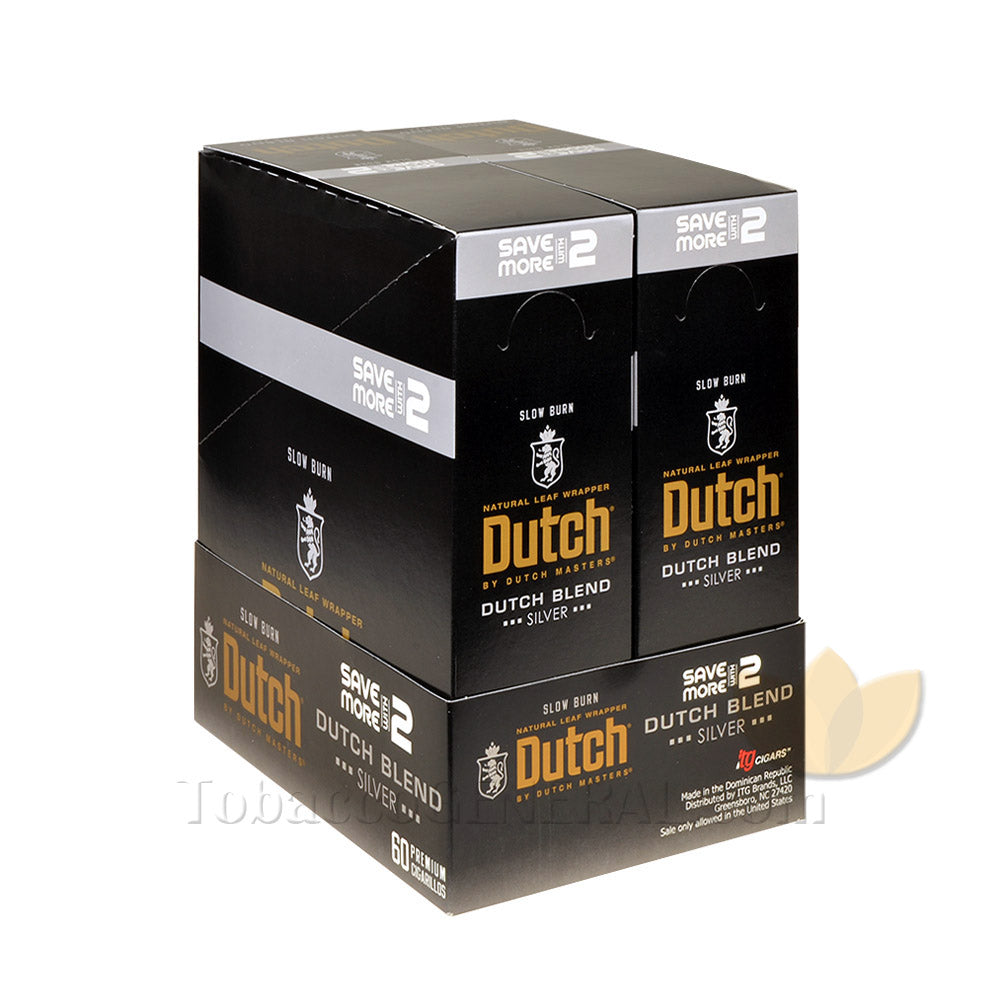 Dutch Masters Foil Fresh Silver Cigarillos 30 Packs of 2