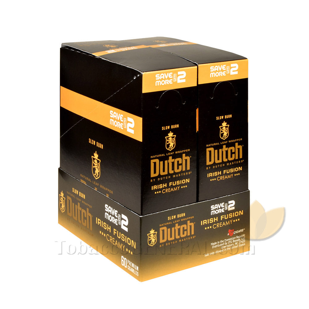 Dutch Masters Foil Fresh Irish Fusion (Creamy) Cigarillos 30 Packs of 2