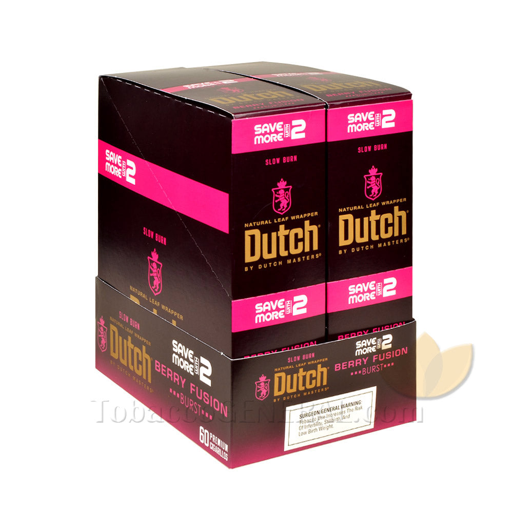 Dutch Masters Foil Fresh Berry Fusion (Burst) Cigarillos 30 Packs of 2