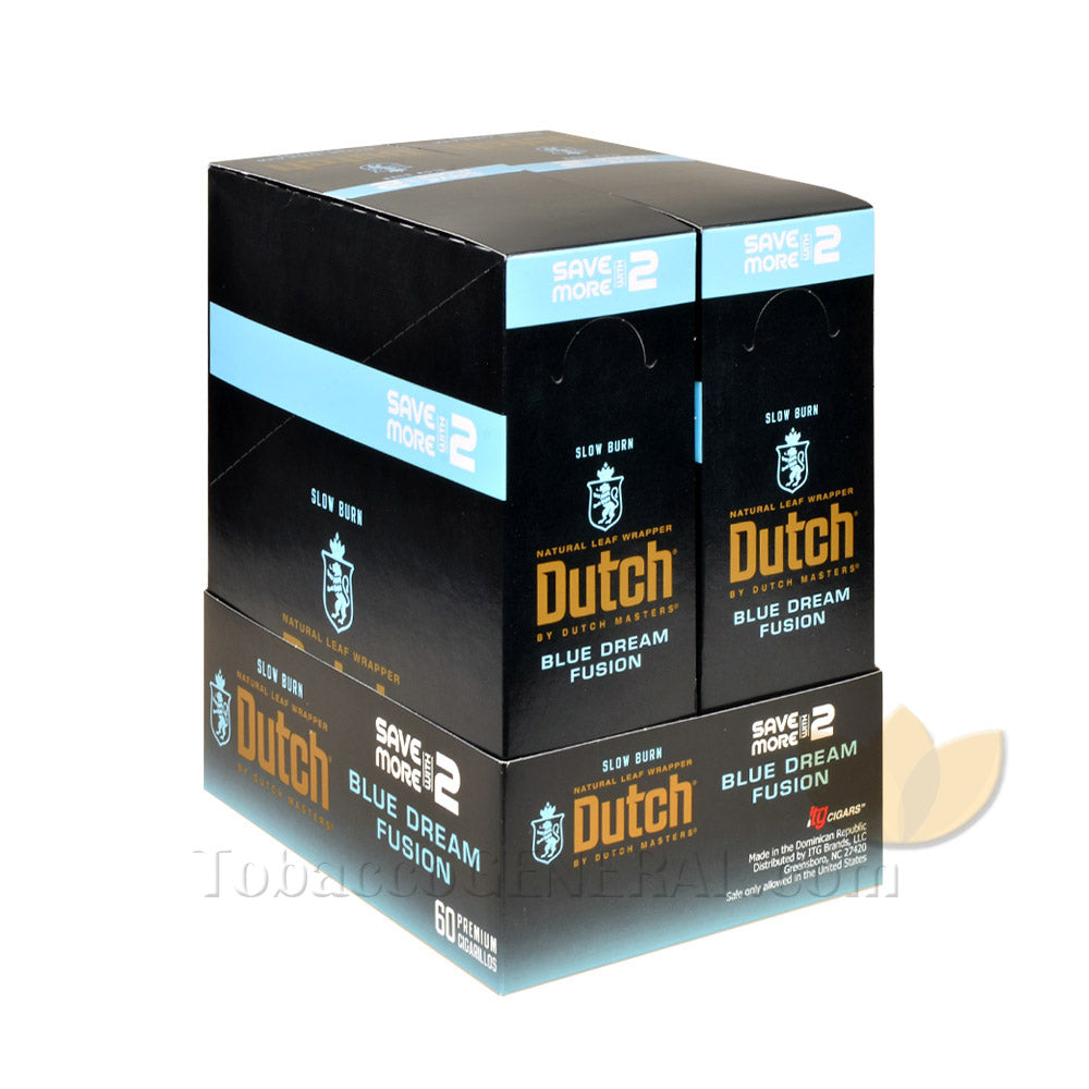 Dutch Masters Foil Fresh Blue Dream Fusion Cigarillos 30 Packs of 2