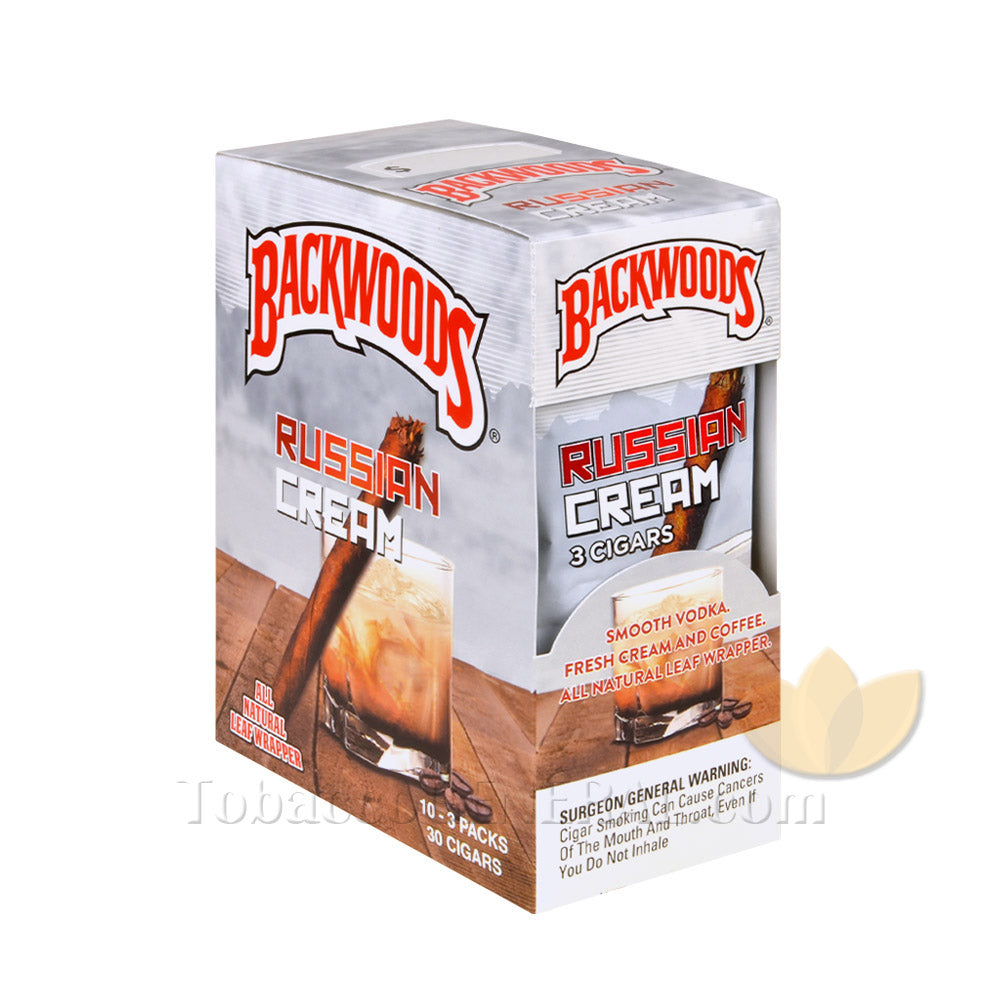 Backwoods Russian Cream Cigars 10 Packs of 3