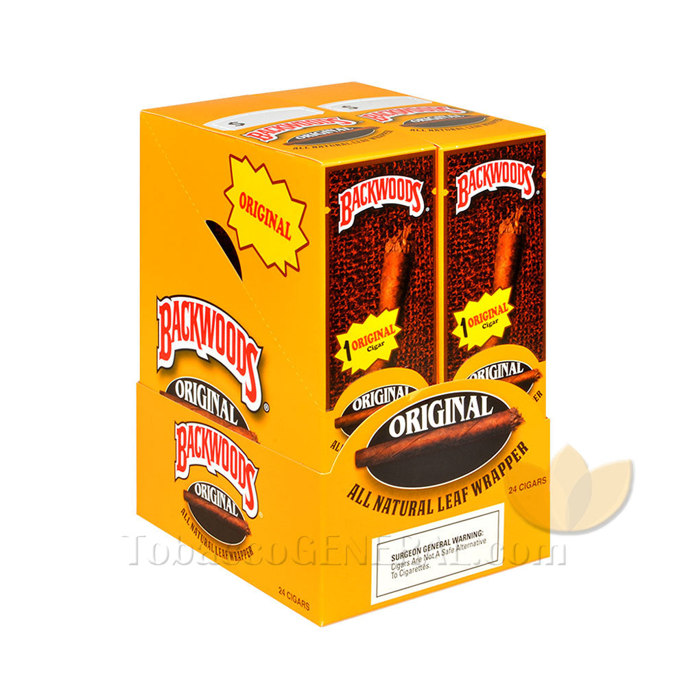 Backwoods Singles Original (Wild & Mild) Cigars Pack of 24 – Tobacco ...