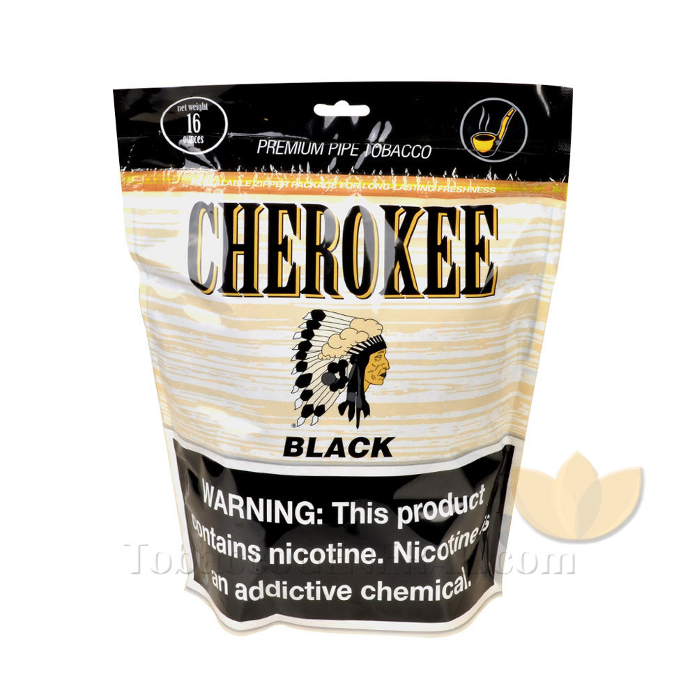 Cherokee Black (Turkish Bold) Pipe Tobacco 16 oz. Pack