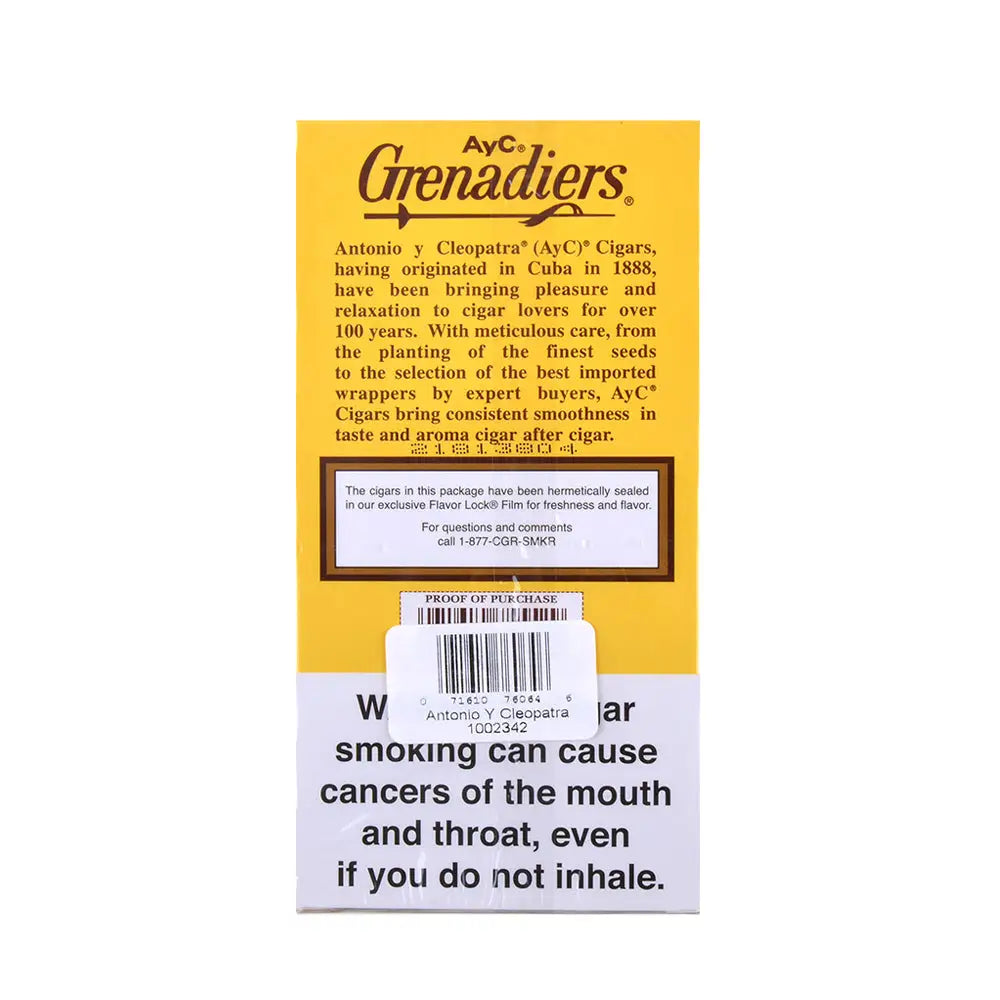 AyC Grenadiers Dark Cigars 2 Pack Special 10 Packs Of 6 3