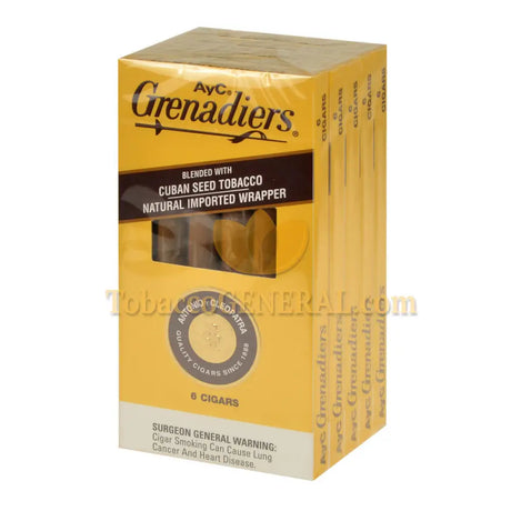 AyC Grenadiers Dark Cigars 5 Packs Of 6 1