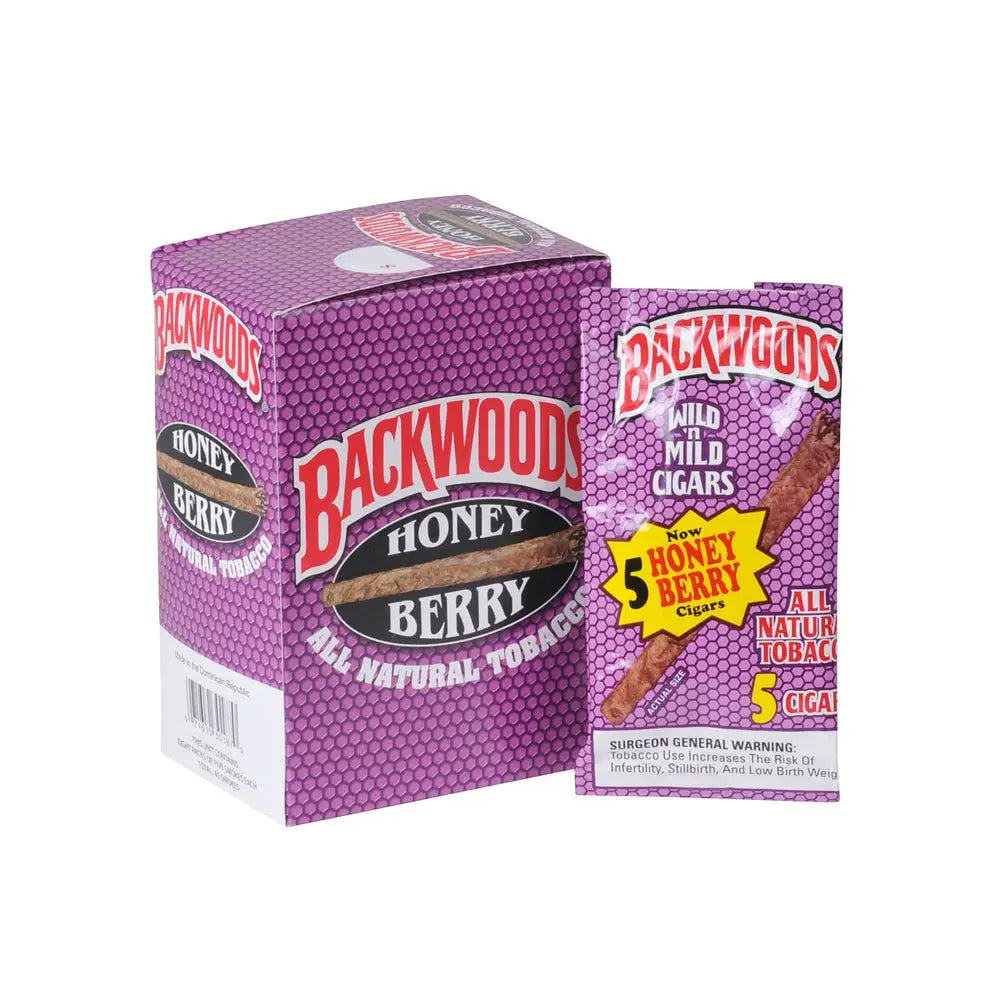 Backwoods Honey Berry Natural Cigars 8 Packs of 5 4