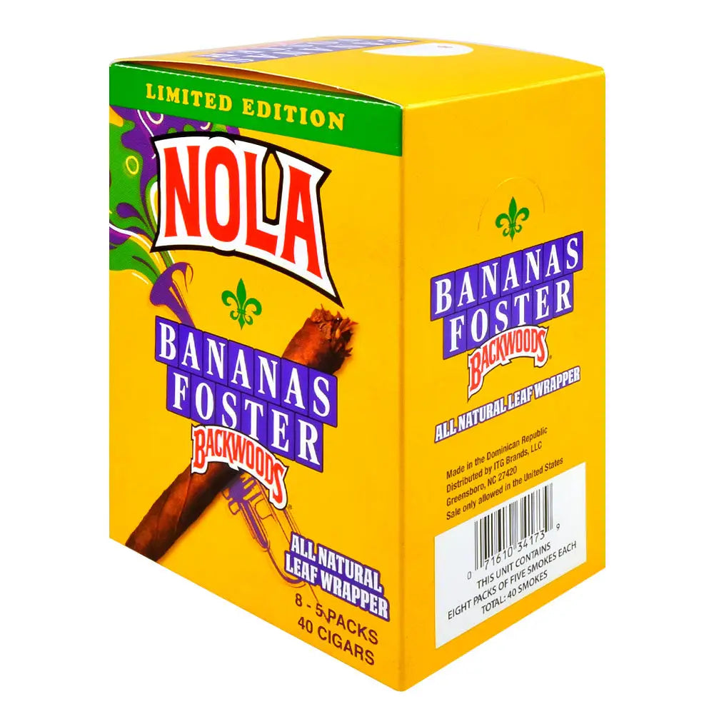 Backwoods Nola Bananas Foster Cigars 8 Packs of 5