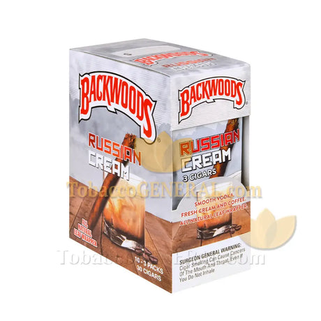 Backwoods Russian Cream Cigars 10 Packs of 3