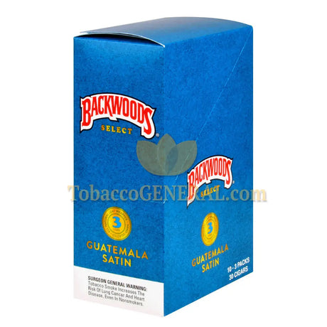 Backwoods Select Guatemala Satin cigars 10 packs of 3