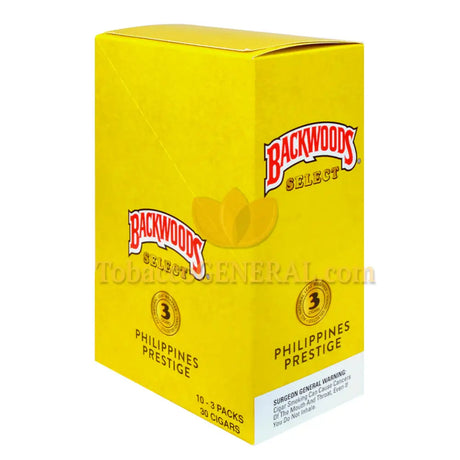 Backwoods Select Philippines Prestige cigars 10 packs of 3