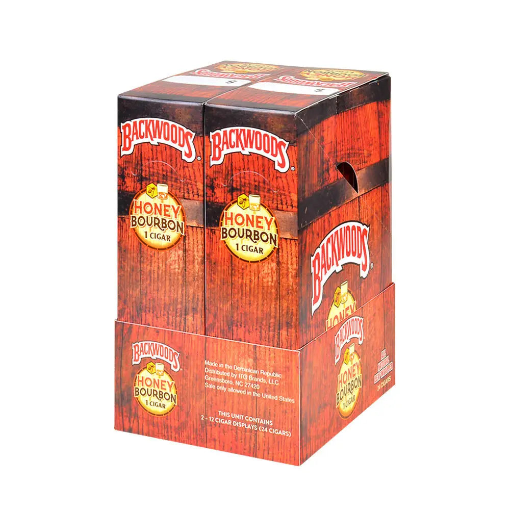 Backwoods Singles Honey Bourbon Cigars Pack of 24 2