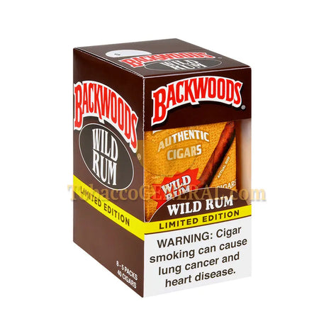 Backwoods Wild Rum Cigars 8 Packs of 5