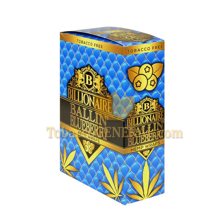 Billionaire Hemp Wraps Ballin’ Blueberry 25 Packs of 2