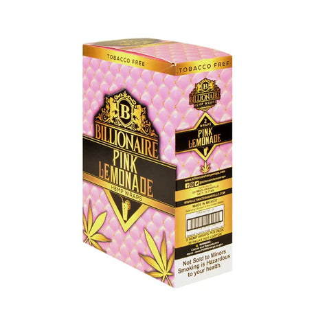 Billionaire Hemp Wraps Pink Lemonade 25 Packs of 2