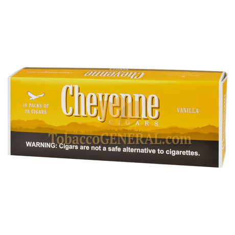 Cheyenne Vanilla Filtered Cigars 10 Packs of 20