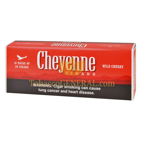 Cheyenne Wild Cherry Filtered Cigars 10 Packs of 20