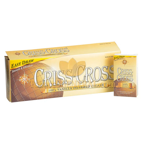 Criss Cross Vanilla Filtered Cigars 10 Packs of 20 1