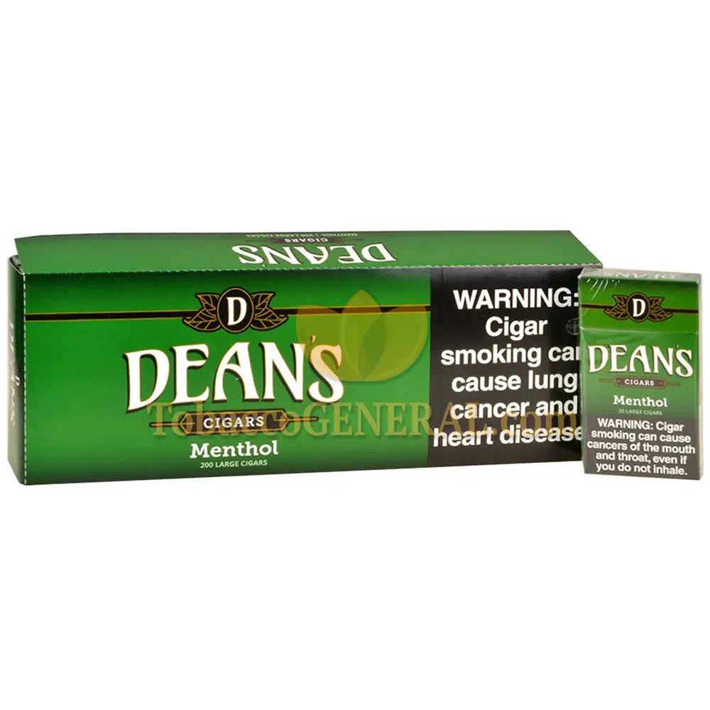 Deans Menthol Filtered Cigars 10 Packs of 20