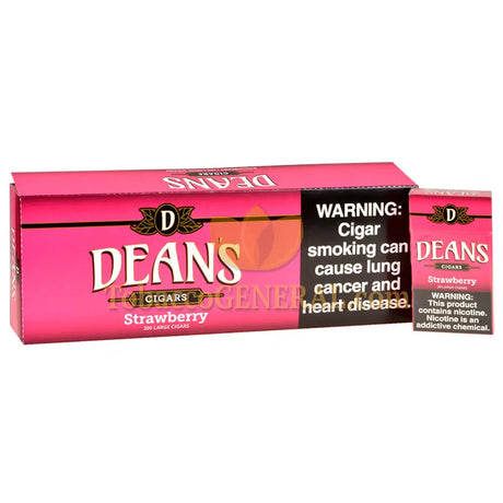 Deans Strawberry Filtered Cigars 10 Packs of 20