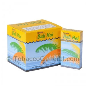 Djarum Black Bali Hai Filtered Cigars 10 Packs of 12