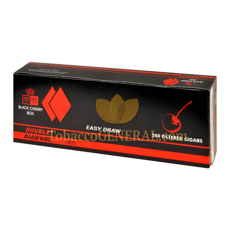 Double Diamond Black Cherry Filtered Cigars 10 Packs of 20