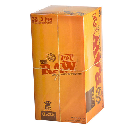 RAW Classic Pre Rolled King Size Cones 32 Packs of 3 1