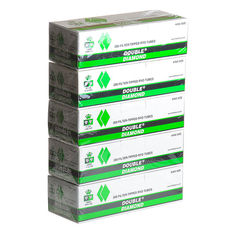 Double Diamond Filter Tubes King Size Menthol 5 Cartons of 200 1