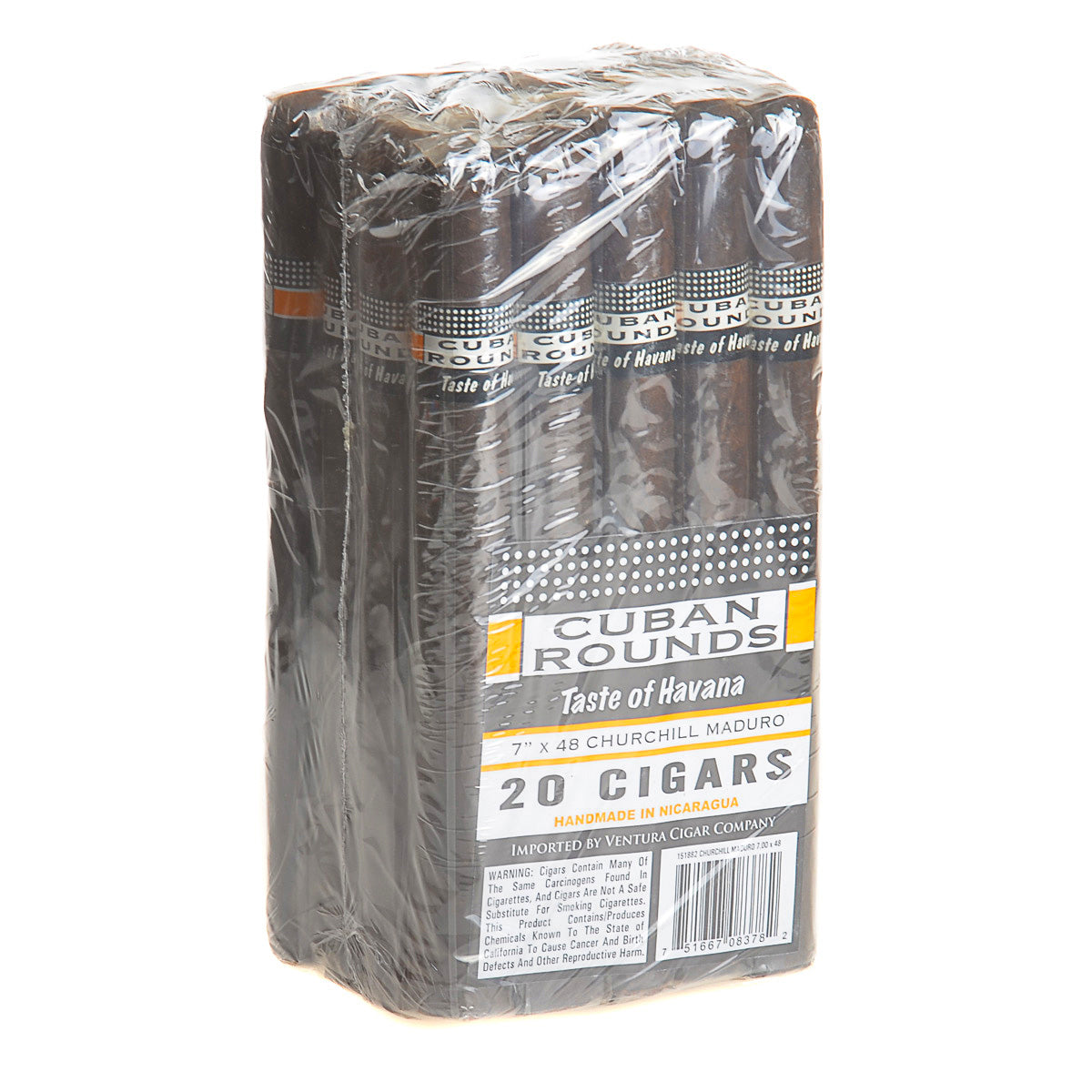 Cuban Rounds Churchill Maduro Cigars Pack of 20 1