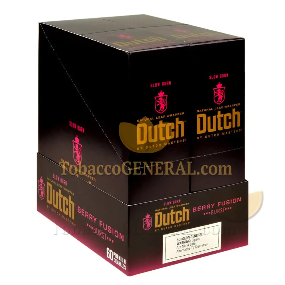 Dutch Masters Foil Berry Fusion (Burst) 1.29 Pre-Priced Cigarillos 30 Packs of 2