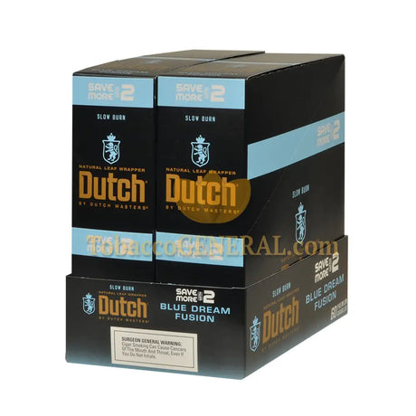 Dutch Masters Foil Fresh Blue Dream Fusion Cigarillos 30 Packs of 2 2