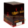 Dutch Masters Foil Sweet Fusion (Red) 1.29 Pre-Priced Cigarillos 30 Packs of 2