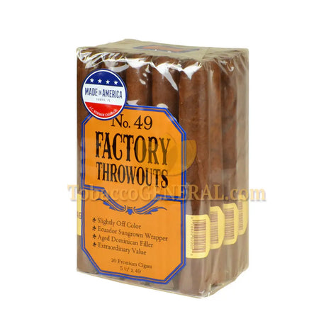 Factory Throwouts No. 49 Premium Cigars Bundle of 20