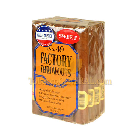 Factory Throwouts No. 49 Sweet Cigars Bundle of 20